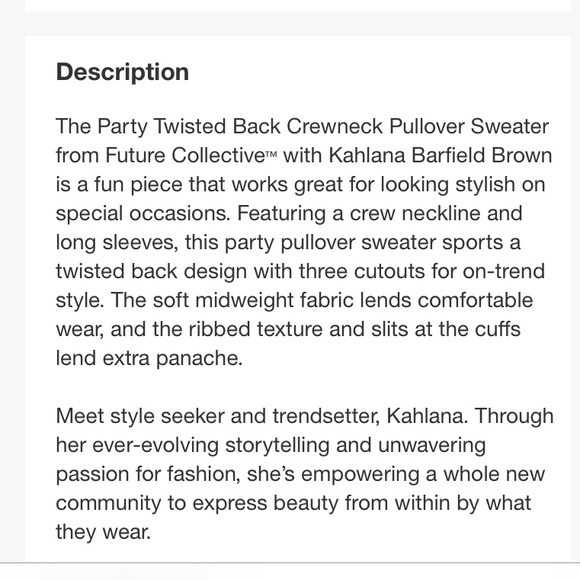 🔮 FUTURE COLLECTIVE Purple Open Back Twist Pullover Knit Sweater Jumper Top XS - Picture 6 of 8